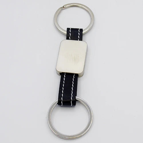 Double Ring Metal Keychain