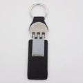 Fashion Black Leather Keychain